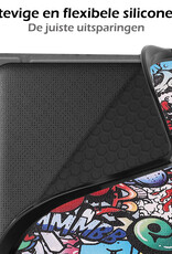 Nomfy Hoesje Geschikt voor Kobo Sage Hoes Book Case - Hoes Geschikt voor Kobo Sage Hoesje Book Cover Met Screenprotector - Graffity