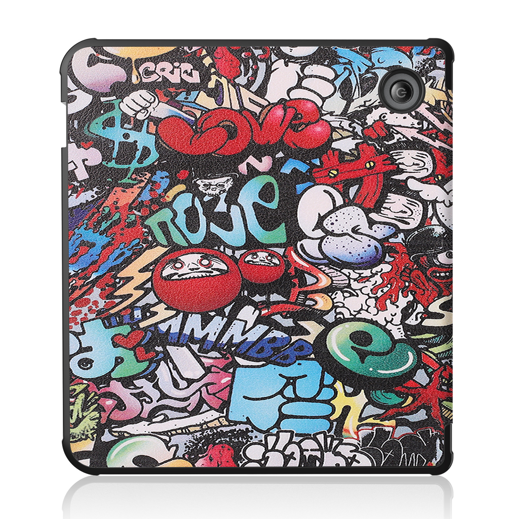 Nomfy Hoesje Geschikt voor Kobo Sage Hoes Book Case - Hoes Geschikt voor Kobo Sage Hoesje Book Cover Met Screenprotector - Graffity