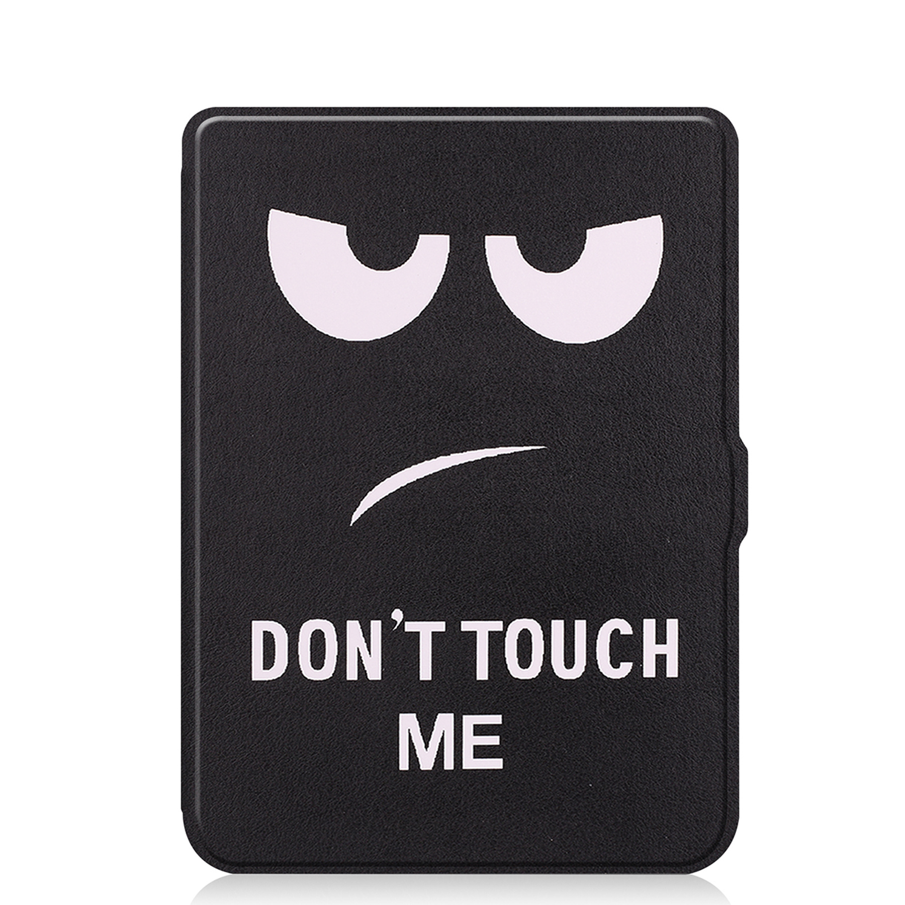 BASEY. Hoes Geschikt voor Kobo Nia Hoesje Bookcase Cover Hoes Met Screenprotector - Hoesje Geschikt voor Kobo Nia Hoes Cover Case - Don't Touch Me