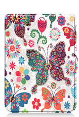 BASEY. Hoes Geschikt voor Kobo Nia Hoesje Bookcase Cover Hoes Met Screenprotector - Hoesje Geschikt voor Kobo Nia Hoes Cover Case - Vlinders