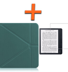 Nomfy Nomfy Kobo Sage Hoesje Met Screenprotector - Donkergroen