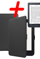 BASEY. Hoes Geschikt voor Kobo Nia Hoesje Bookcase Cover Hoes Met Screenprotector - Hoesje Geschikt voor Kobo Nia Hoes Cover Case - Zwart