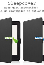 BASEY. Hoes Geschikt voor Kobo Nia Hoesje Bookcase Cover Hoes Met Screenprotector - Hoesje Geschikt voor Kobo Nia Hoes Cover Case - Zwart