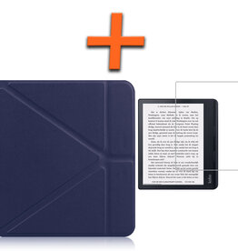 Nomfy Nomfy Kobo Sage Hoesje Met Screenprotector - Donkerblauw