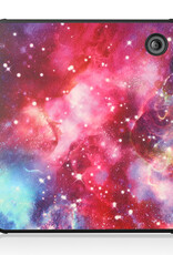 NoXx Hoes Geschikt voor Kobo Sage Hoesje Bookcase Cover Book Case Hoes Sleepcover Met Screenprotector - Galaxy