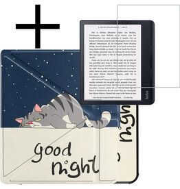 NoXx NoXx Kobo Sage Hoesje Met Screenprotector - Kat