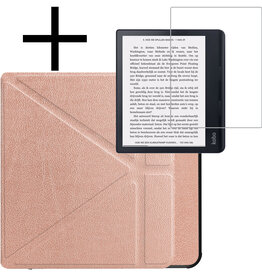 NoXx NoXx Kobo Sage Hoesje Met Screenprotector - Rose Goud