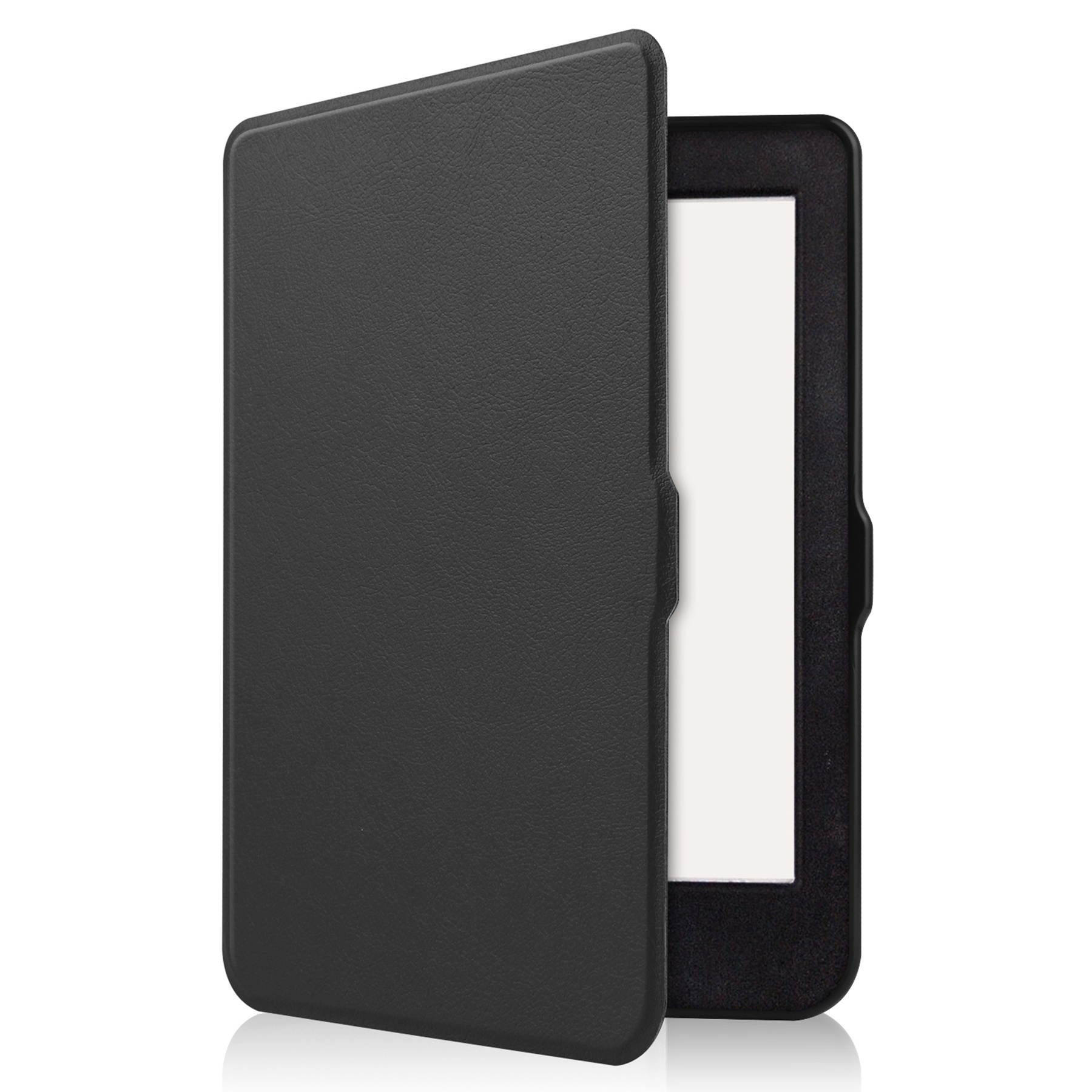 Nomfy Hoesje Geschikt voor Kobo Nia Hoes Book Case - Hoes Geschikt voor Kobo Nia Hoesje Book Cover Met Screenprotector - Zwart