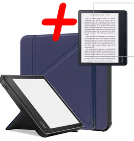 BASEY. BASEY. Kobo Sage Hoesje Met Screenprotector - Donkerblauw