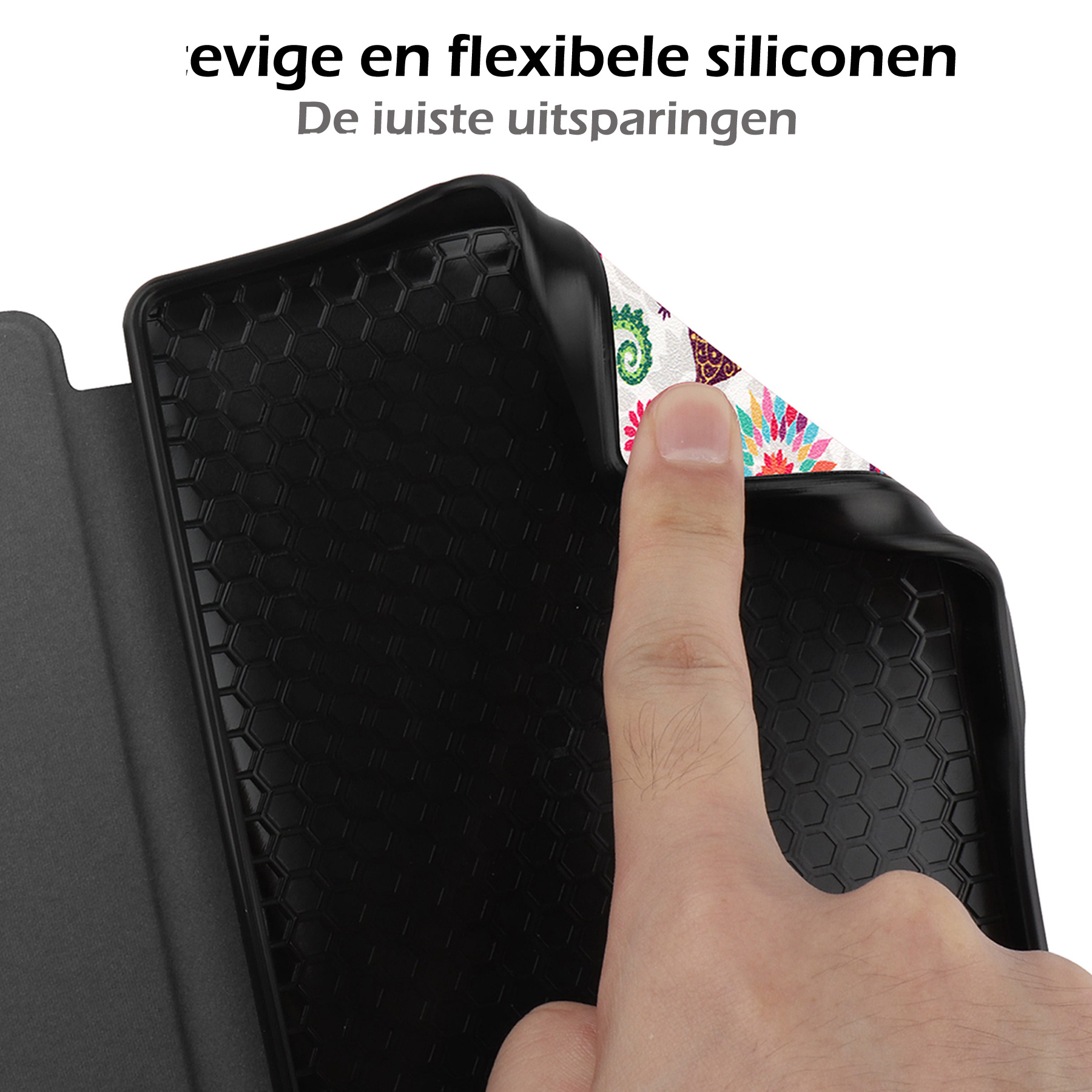 Nomfy Hoesje Geschikt voor Kobo Nia Hoes Book Case - Hoes Geschikt voor Kobo Nia Hoesje Book Cover Met Screenprotector - Vlinders