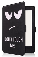 Nomfy Hoesje Geschikt voor Kobo Nia Hoes Book Case - Hoes Geschikt voor Kobo Nia Hoesje Book Cover Met Screenprotector - Don't Touch Me