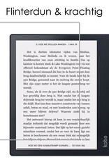 NoXx Hoes Geschikt voor Kobo Sage Hoesje Bookcase Cover Book Case Hoes Sleepcover Met Screenprotector - Grijs
