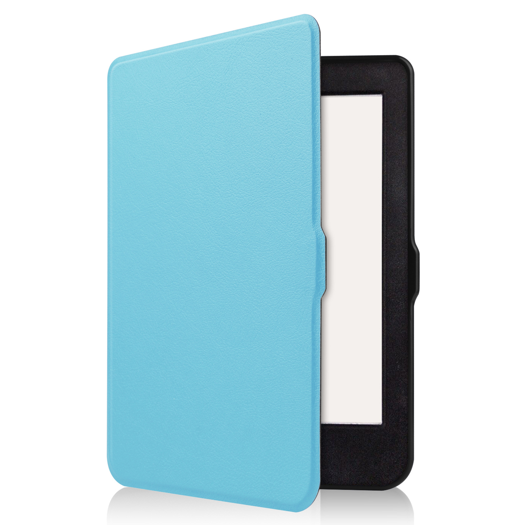 Nomfy Hoesje Geschikt voor Kobo Nia Hoes Book Case - Hoes Geschikt voor Kobo Nia Hoesje Book Cover Met Screenprotector - Lichtblauw