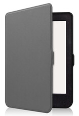 Nomfy Hoesje Geschikt voor Kobo Nia Hoes Book Case - Hoes Geschikt voor Kobo Nia Hoesje Book Cover Met Screenprotector - Grijs