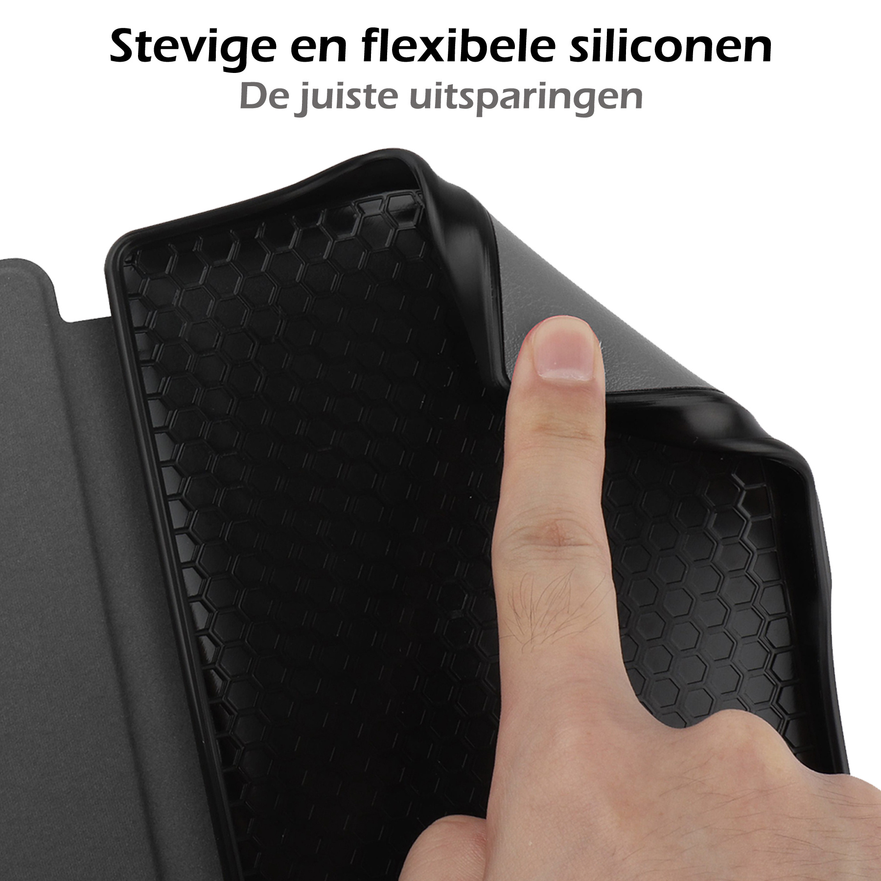 Nomfy Hoesje Geschikt voor Kobo Nia Hoes Book Case - Hoes Geschikt voor Kobo Nia Hoesje Book Cover Met Screenprotector - Grijs