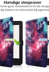 Nomfy Hoesje Geschikt voor Kobo Nia Hoes Book Case - Hoes Geschikt voor Kobo Nia Hoesje Book Cover Met Screenprotector - Galaxy