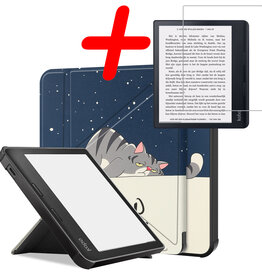BASEY. BASEY. Kobo Sage Hoesje Met Screenprotector - Kat