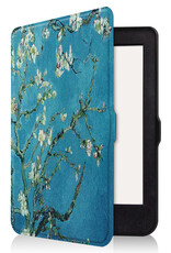 Nomfy Hoesje Geschikt voor Kobo Nia Hoes Book Case - Hoes Geschikt voor Kobo Nia Hoesje Book Cover Met Screenprotector - Bloesem