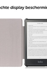 Nomfy Hoesje Geschikt voor Kobo Nia Hoes Book Case - Hoes Geschikt voor Kobo Nia Hoesje Book Cover Met Screenprotector - Bloesem