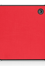 BASEY. Hoes Geschikt voor Kobo Sage Hoesje Bookcase Cover Hoes Met Screenprotector - Hoesje Geschikt voor Kobo Sage Hoes Cover Case - Rood