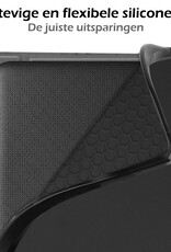 Nomfy Hoesje Geschikt voor Kobo Libra H2O Hoes Book Case - Hoes Geschikt voor Kobo Libra H2O Hoesje Book Cover Met Screenprotector - Zwart