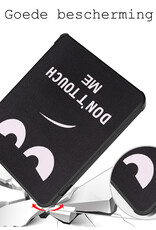BASEY. Hoes Geschikt voor Kobo Sage Hoesje Bookcase Cover Hoes Met Screenprotector - Hoesje Geschikt voor Kobo Sage Hoes Cover Case - Don't Touch Me