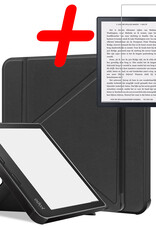 BASEY. Hoes Geschikt voor Kobo Sage Hoesje Bookcase Cover Hoes Met Screenprotector - Hoesje Geschikt voor Kobo Sage Hoes Cover Case - Zwart