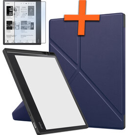 Nomfy Nomfy Kobo Elipsa 2E Hoesje Met Screenprotector - Donkerblauw