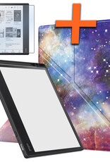 Nomfy Hoesje Geschikt voor Kobo Elipsa 2E Hoes Book Case - Hoes Geschikt voor Kobo Elipsa 2E Hoesje Book Cover Met Screenprotector - Galaxy