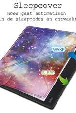 Nomfy Hoesje Geschikt voor Kobo Elipsa 2E Hoes Book Case - Hoes Geschikt voor Kobo Elipsa 2E Hoesje Book Cover Met Screenprotector - Galaxy