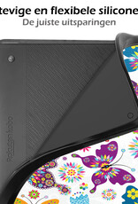 Nomfy Hoesje Geschikt voor Kobo Elipsa 2E Hoes Book Case - Hoes Geschikt voor Kobo Elipsa 2E Hoesje Book Cover Met Screenprotector - Vlinders