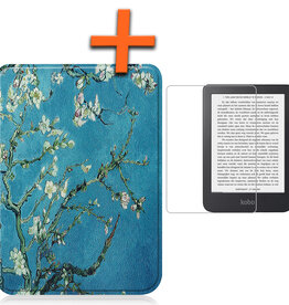 Nomfy Nomfy Kobo Clara 2E Hoesje Met Screenprotector - Bloesem
