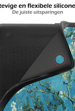Nomfy Hoesje Geschikt voor Kobo Clara 2E Hoes Book Case - Hoes Geschikt voor Kobo Clara 2E Hoesje Book Cover Met Screenprotector - Bloesem