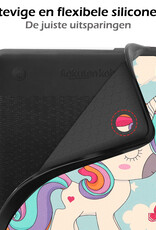 Nomfy Hoesje Geschikt voor Kobo Clara 2E Hoes Book Case - Hoes Geschikt voor Kobo Clara 2E Hoesje Book Cover Met Screenprotector - Eenhoorn