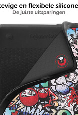 Nomfy Hoesje Geschikt voor Kobo Clara 2E Hoes Book Case - Hoes Geschikt voor Kobo Clara 2E Hoesje Book Cover Met Screenprotector - Graffity