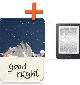 Nomfy Nomfy Kobo Clara 2E Hoesje Met Screenprotector - Kat