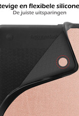 Nomfy Hoesje Geschikt voor Kobo Clara 2E Hoes Book Case - Hoes Geschikt voor Kobo Clara 2E Hoesje Book Cover Met Screenprotector - Rosé Goud