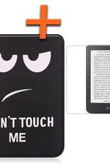 Nomfy Hoesje Geschikt voor Kobo Clara 2E Hoes Book Case - Hoes Geschikt voor Kobo Clara 2E Hoesje Book Cover Met Screenprotector - Don't Touch Me