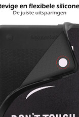 Nomfy Hoesje Geschikt voor Kobo Clara 2E Hoes Book Case - Hoes Geschikt voor Kobo Clara 2E Hoesje Book Cover Met Screenprotector - Don't Touch Me