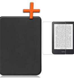 Nomfy Nomfy Kobo Clara 2E Hoesje Met Screenprotector - Zwart