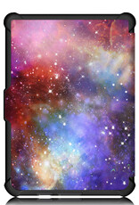 Nomfy Hoesje Geschikt voor Kobo Clara HD Hoes Book Case - Hoes Geschikt voor Kobo Clara HD Hoesje Book Cover Met Screenprotector - Galaxy