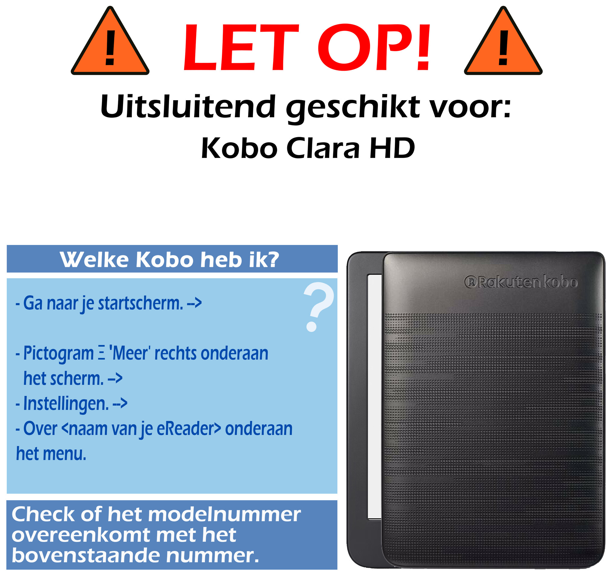 Nomfy Hoesje Geschikt voor Kobo Clara HD Hoes Book Case - Hoes Geschikt voor Kobo Clara HD Hoesje Book Cover Met Screenprotector - Paars