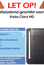 Nomfy Hoesje Geschikt voor Kobo Clara HD Hoes Book Case - Hoes Geschikt voor Kobo Clara HD Hoesje Book Cover Met Screenprotector - Rosé Goud