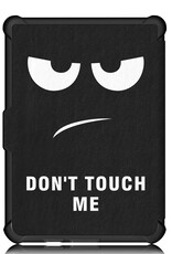 Nomfy Hoesje Geschikt voor Kobo Clara HD Hoes Book Case - Hoes Geschikt voor Kobo Clara HD Hoesje Book Cover Met Screenprotector - Don't Touch Me