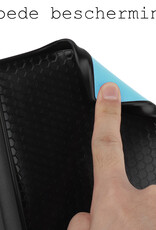 BASEY. Hoes Geschikt voor Kobo Nia Hoesje Bookcase Cover Hoes Met Screenprotector - Hoesje Geschikt voor Kobo Nia Hoes Cover Case - Lichtblauw