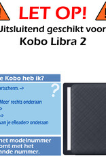 Nomfy Hoesje Geschikt voor Kobo Libra 2 Hoes Book Case - Hoes Geschikt voor Kobo Libra 2 Hoesje Book Cover Met Screenprotector - Graffity