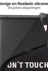 Nomfy Hoesje Geschikt voor Kobo Libra 2 Hoes Book Case - Hoes Geschikt voor Kobo Libra 2 Hoesje Book Cover Met Screenprotector - Don't Touch Me
