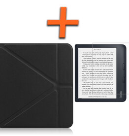 Nomfy Nomfy Kobo Libra 2 Hoesje Met Screenprotector - Zwart