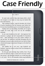 Nomfy Hoesje Geschikt voor Kobo Libra 2 Hoes Book Case - Hoes Geschikt voor Kobo Libra 2 Hoesje Book Cover Met Screenprotector - Rood