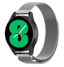 NoXx NoXx Samsung Galaxy Watch 4 Bandje Milanees - Zilver